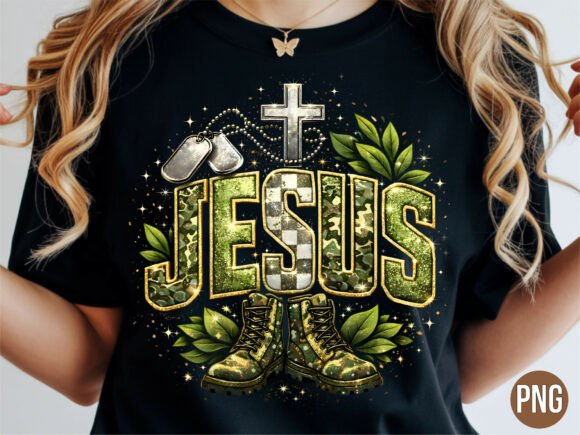 Camo Jesus Faith Military Cross PNG: A Practical Asset for Niche Design