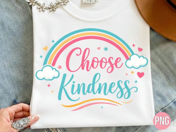 Choose Kindness Rainbow Clouds PNG: A Guide for Creators and POD Sellers
