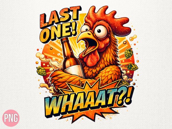 Funny Rooster Last One Whaaat PNG: Elevating Digital Creativity with Humor and Precision