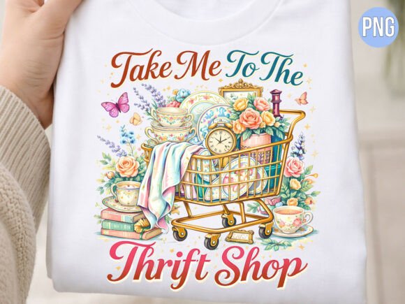 Unlocking Retro Charm with the Take Me to the Thrift Shop Vintage PNG
