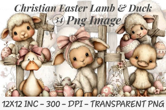 Whimsical Christian Easter Lamb Duck: A Guide to Faith-Based Spring Clipart for Creators